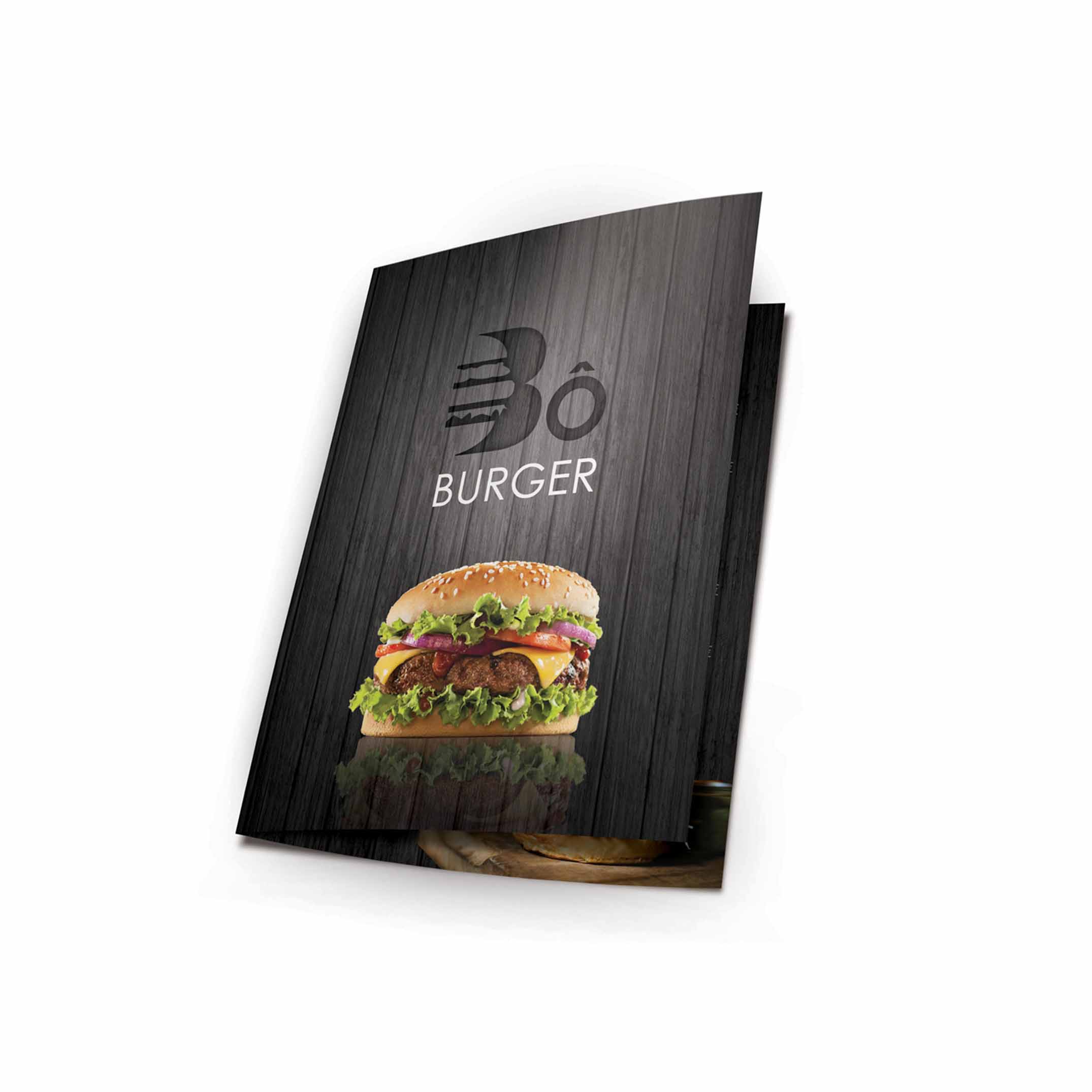 menu documents pour le restaurant bo burger