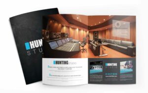 infographie d'un document informatif d'un studio d'enregistrement