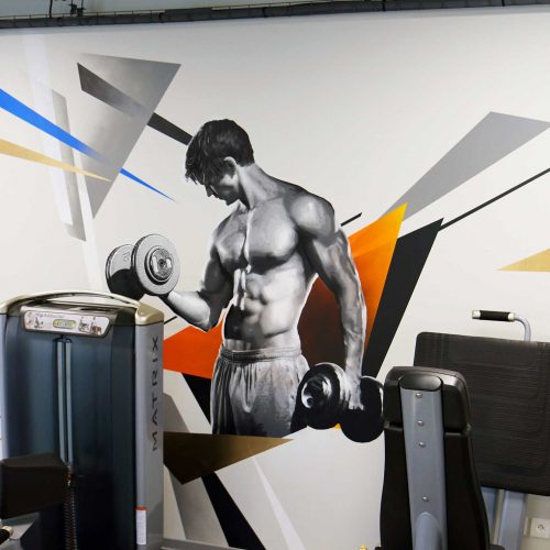 portrait d'un sportif dans la salle de sport fit & spa réalisé par frédéric michel-langlet
